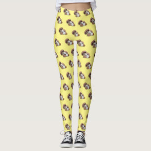 Legging Ilustração de desenho animado de cogumelo
