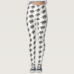 Legging Ilustração de desenho animado de estiracossauro
