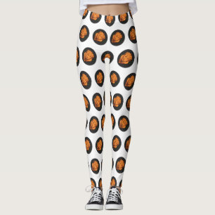 Legging Ilustração de desenho animado de frango assado