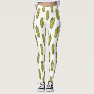 Legging Ilustração de desenho animado de milho