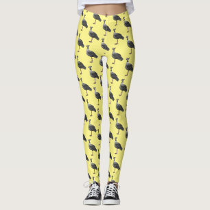 Legging Ilustração de desenho animado de pássaros no sul