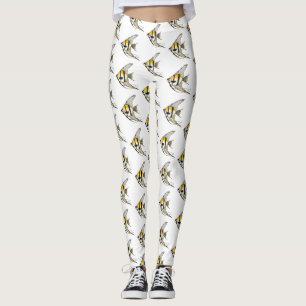 Legging Ilustração de desenho animado de tamboril riscado