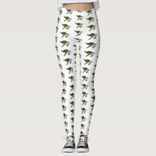 Legging Ilustração de desenho animado de tartaruga marinha