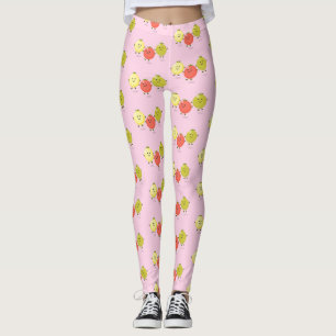 Legging Ilustração de desenho animado de tomate de cerej
