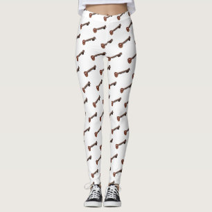Legging Ilustração de desenho animado de violão