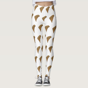 Legging Ilustração de desenho animado em flauta/panuccões