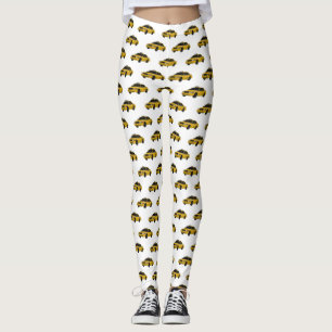 Legging Ilustração de desenho de táxi