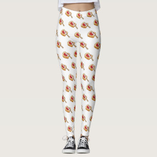 Legging Ilustração de desenho em papel e emperramento