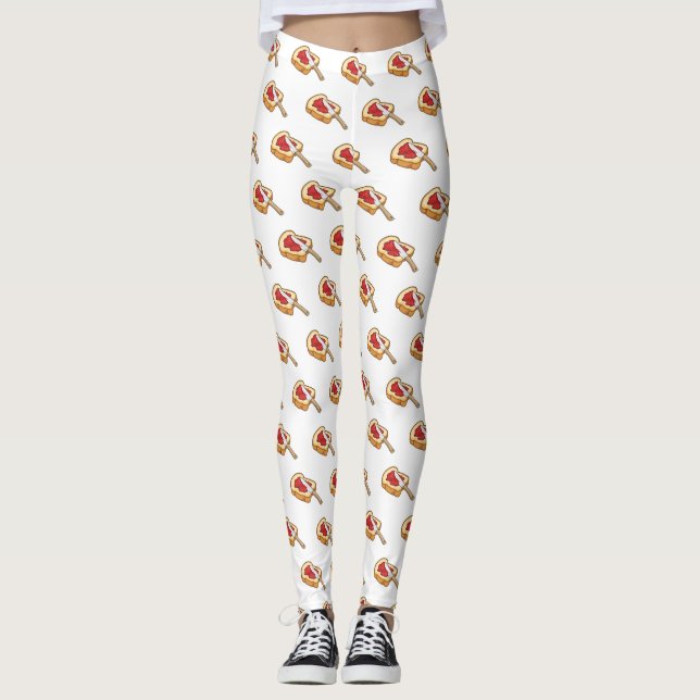 Legging Ilustração de desenho em papel e emperramento (Frente)
