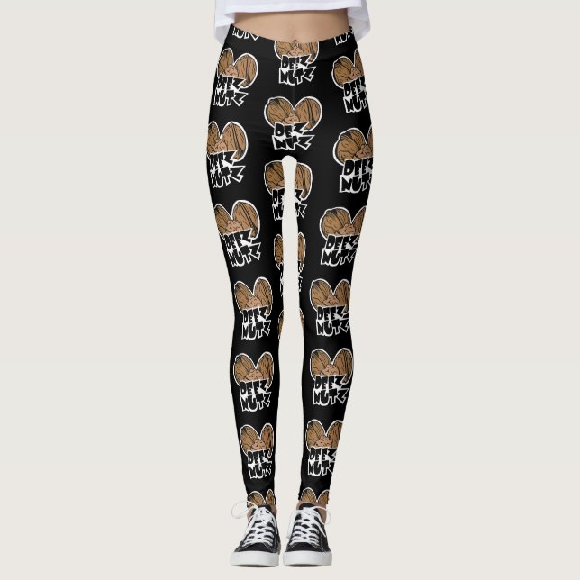 Legging Ilustração engraçada de Deez Nutz (Frente)
