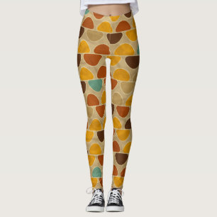 Legging Ilustração Geométrica Colorida Artística – Moderna
