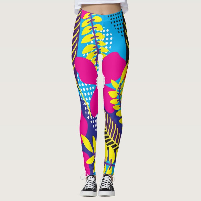 Legging Ilustrações florais (Frente)