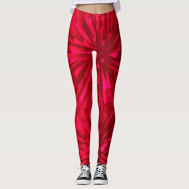LEGGING IMAGEM ASTRAL ABSTRATO RED (Frente)