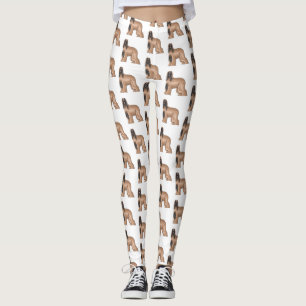 Legging Imagem de desenho animado de cão de cão de cão de 