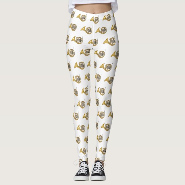 Legging Imagem de desenho animado francês (Frente)