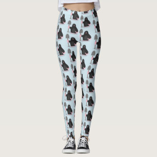Legging Imagem de desenhos animados alegres e bonitos