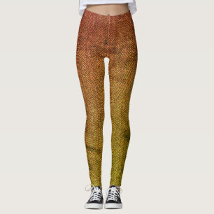 Legging Imagem de textura de Tweets de cor rosa a verde, Z