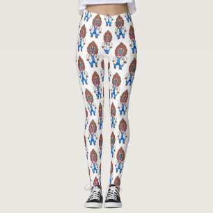 Legging Imagem engraçada de cartoon do mandril doutor