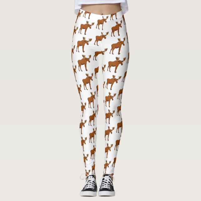 Legging Imagem engraçada de desenho animado (Frente)