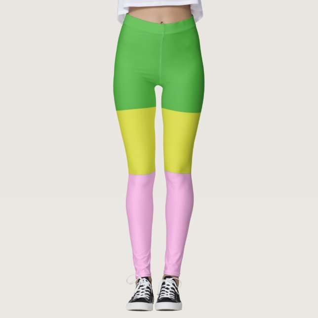 Legging imagem três cores arte (Frente)