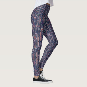 Legging Impeçar Padrão de Repetição Vertical Anti-Trump