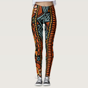 Legging Impressão africano