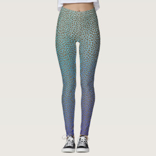 Legging Impressão animal do mosaico moderno