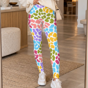 Legging Impressão Animal em Pastel Colorido