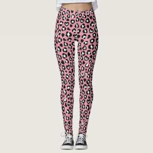 Legging Impressão Animal, Leopardo Rosa, Manchas de Chita,