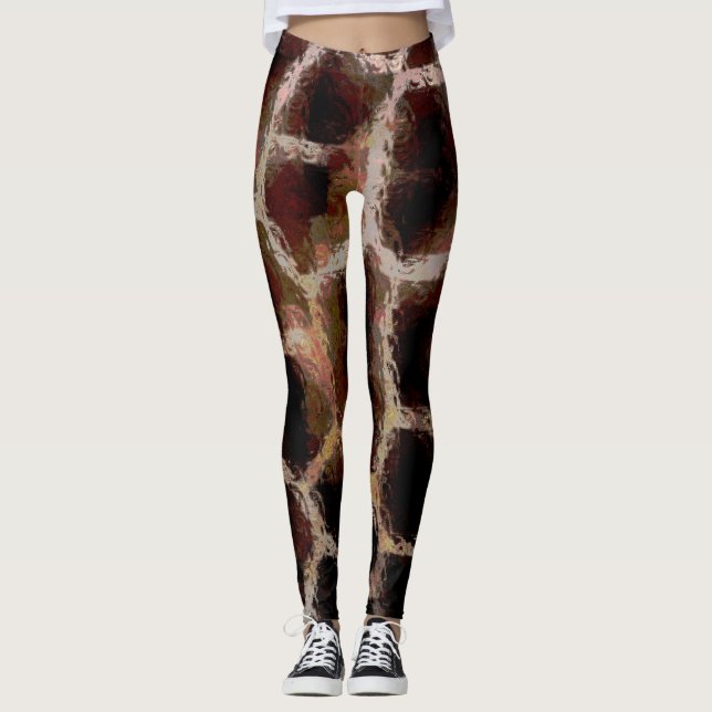 Legging Impressão Animal Marrom (Frente)