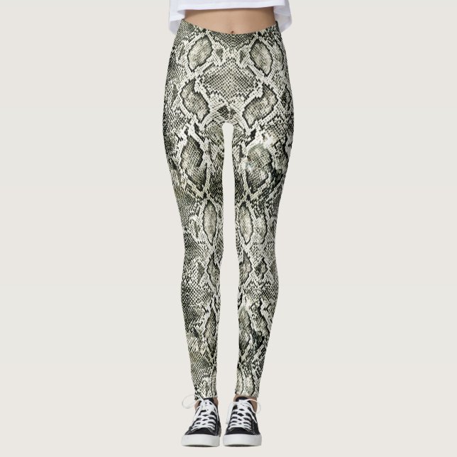 Legging impressão Cobra branco (Frente)