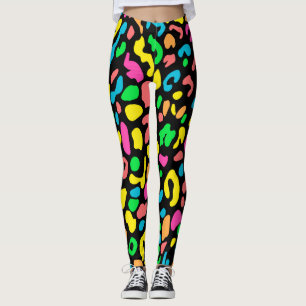 Legging Impressão Colorida Leopardo