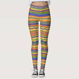 Legging Impressão com ranhura a negrito