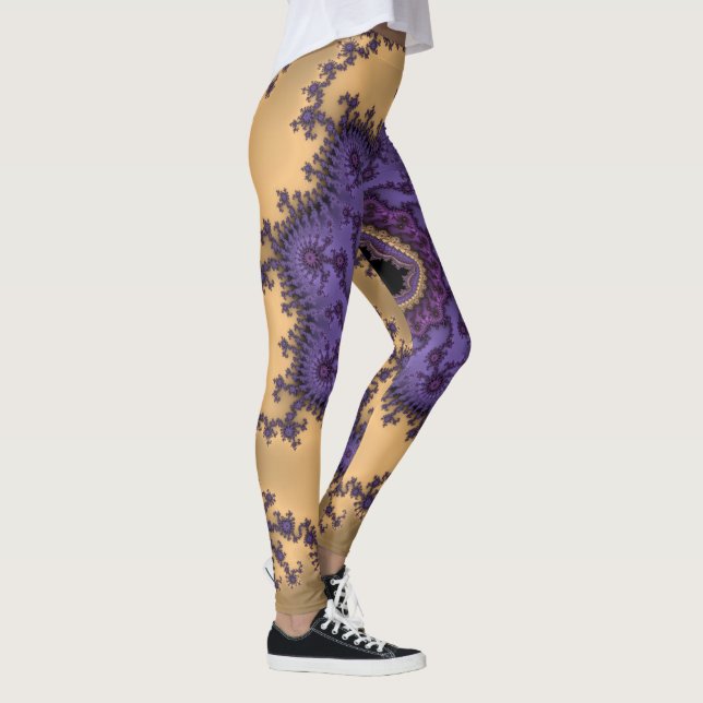 Legging Impressão da arte do Fractal de Mandelbrot (Direita)