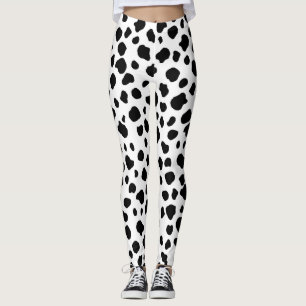 Legging Impressão Dalmatian da vaca