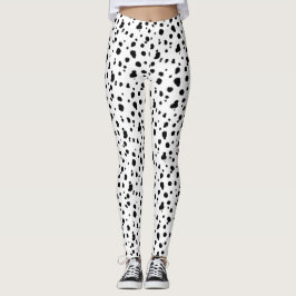 Legging Impressão Dalmatian preto e branco