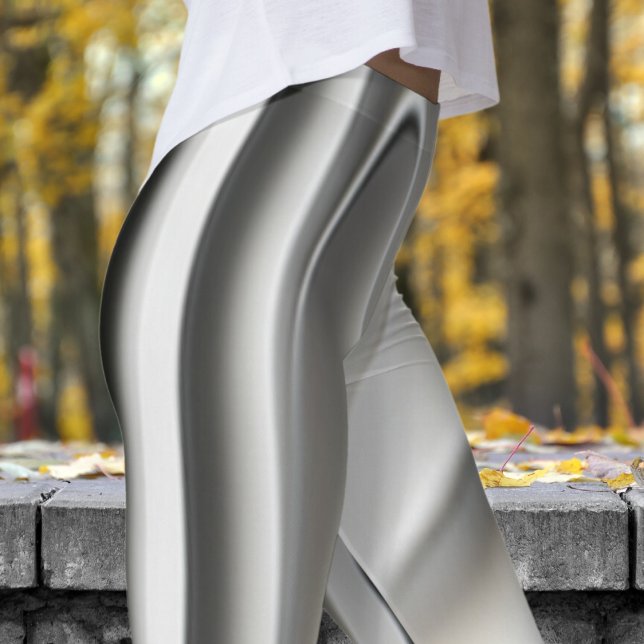 Legging Impressão de aço Molten Sleek (Molten Steel)