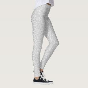 Legging Impressão de Animais de Leopardo de Neve