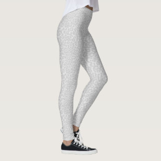 Legging Impressão de Animais de Leopardo de Neve