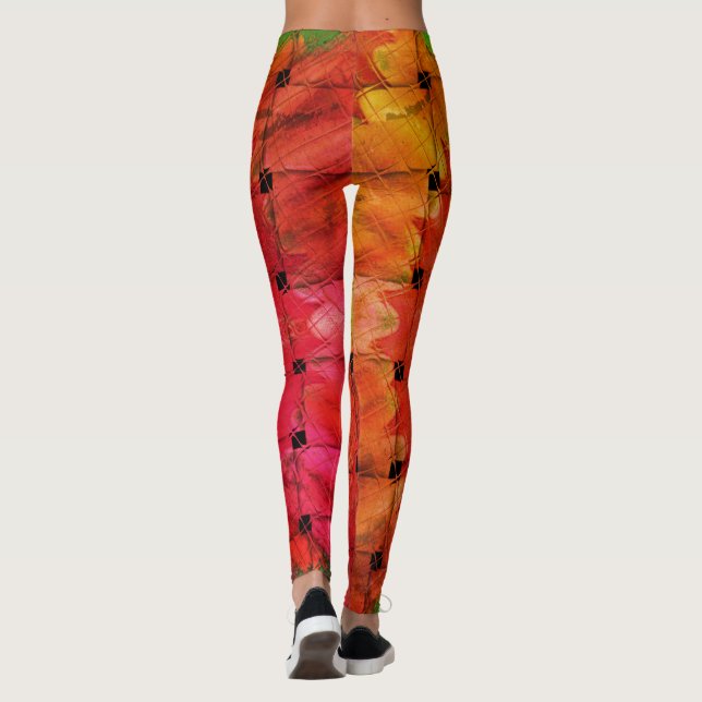 Legging Impressão de Arte Inspirada Africano - Design de T (Verso)