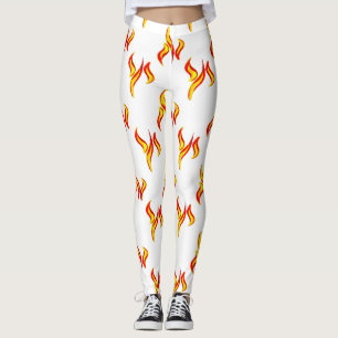 Legging impressão de chamas