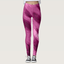 Legging Impressão de Cheetah, cor-de-rosa