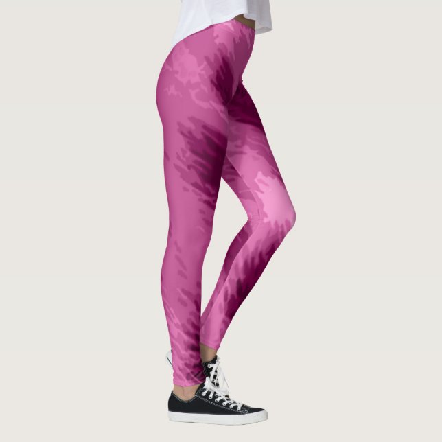 Legging Impressão de Cheetah, cor-de-rosa (Direita)