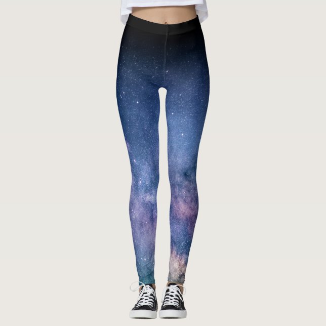 Legging Impressão de Espaço Galáxico (Frente)