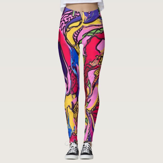 Legging impressão de "Febre Selvagem" (Frente)
