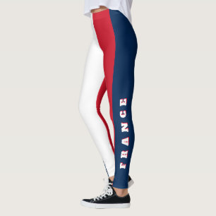 Legging Impressão de França Personalizada Sinalizador Fr