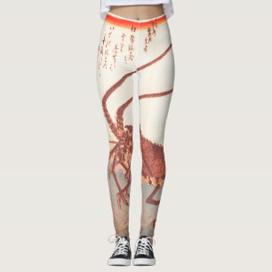 Legging Impressão DE LOBSTER IMPRESSO JAPONÊS