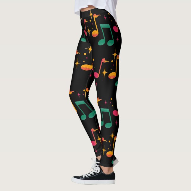 Legging Impressão de música (Esquerda)