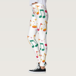 Legging Impressão de música