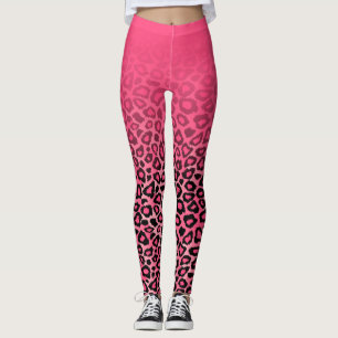 Legging Impressão de Pele de Pele de Leopardo Quente Gradi